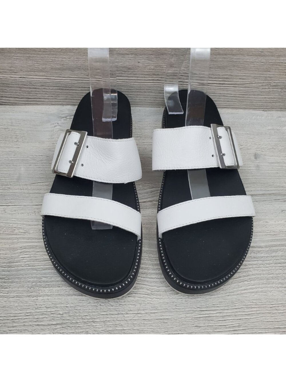 Sorel Roaming Buckle Slide in Sea Salt - Picture 5 of 11